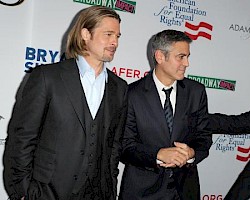 Brad Pitt & George Clooney headlining an event for the American Foundation for Equal Rights